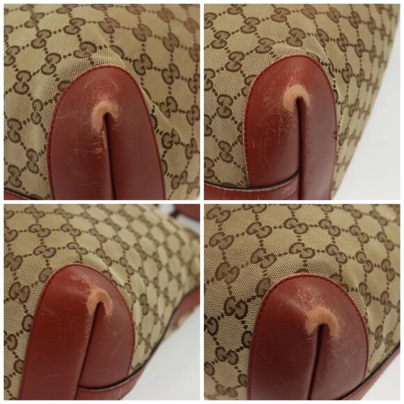 GUCCI GG Canvas Tote Bag Beige Gold 247209 Auth ep10749 - Picture 14 of 16